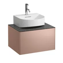   Laufen Sonar réz alsószekrény 57,7x45,7x34,1 cm egy fiókkal, kerámia pulttal H4054310341411