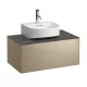 Laufen Sonar arany alsószekrény 77,7x45,7x34,1 cm egy fiókkal, kerámia pulttal H4054410341401