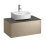Laufen Sonar arany alsószekrény 77,7x45,7x34,1 cm egy fiókkal, kerámia pulttal H4054410341401