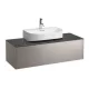 Laufen Sonar titán alsószekrény 117,7x45,7x34,1 cm egy fiókkal, kerámia pulttal H4054510341421