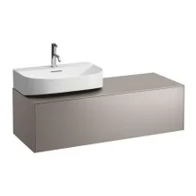   Laufen Sonar titán alsószekrény balos kivágással 117,7x45,7x34,1 cm egy fiókkal H4054520340421