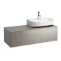 Laufen Sonar titán alsószekrény jobbos kivágással 117,7x45,7x34,1 cm egy fiókkal H4054530340421