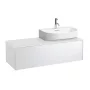 Laufen Sonar matt fehér alsószekrény jobbos kivágással 117,7x45,7x34,1 cm egy fiókkal H4054530341701
