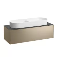  Laufen Sonar réz alsószekrény 117,7x45,7x34,1 cm egy fiókkal, kerámia pulttal H4054710341411