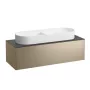 Laufen Sonar réz alsószekrény 117,7x45,7x34,1 cm egy fiókkal, kerámia pulttal H4054710341411