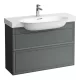 Laufen The New Classic antracit alsószekrény 97,6x31,6x67,7 cm, két fiókkal H4060920856271