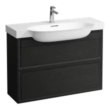   Laufen The New Classic fekete tölgy alsószekrény 97,6x31,6x67,7 cm, két fiókkal H4060920856281