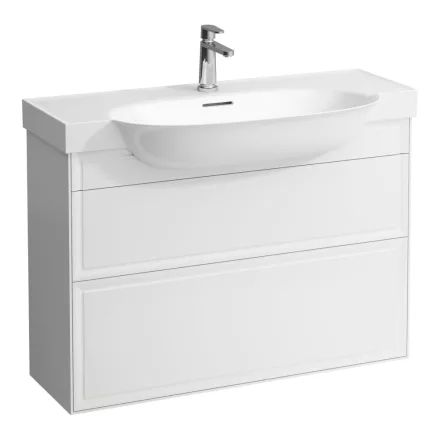 Laufen The New Classic fényes fehér alsószekrény 97,6x31,6x67,7 cm, két fiókkal H4060920856311