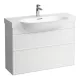 Laufen The New Classic fényes fehér alsószekrény 97,6x31,6x67,7 cm, két fiókkal H4060920856311