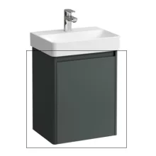 Laufen Base 2.0 alsószekrény ajtóval 42x32x51 cm mosdóhoz, balos/szürke kivitelben