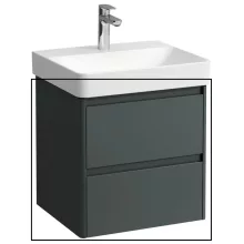 Laufen Base 2.0 mosdószekrény 2 fiókkal 52x45x52 cm, szürke kivitelben