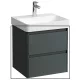 Laufen Base 2.0 mosdószekrény 2 fiókkal 52x45x52 cm, szürke kivitelben