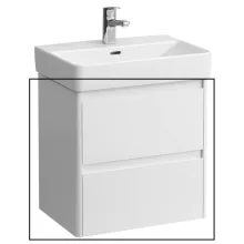 Laufen Base 2.0 mosdószekrény 2 fiókkal 52x36x52 cm, fényes fehér kivitelben