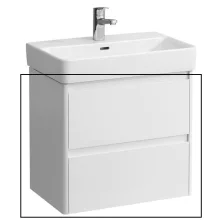Laufen Base 2.0 mosdószekrény 2 fiókkal 57x36x52 cm, fényes fehér kivitelben