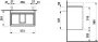 Laufen Base 2.0 mosdószekrény 2 fiókkal 57x36x52 cm, fényes fehér kivitelben