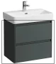 Laufen Base 2.0 mosdószekrény 2 fiókkal 57x36x52 cm, szürke kivitelben
