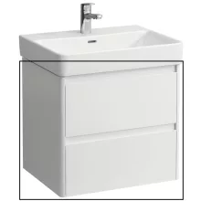 Laufen Base 2.0 mosdószekrény 2 fiókkal 57x45x52 cm, fényes fehér kivitelben
