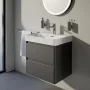 Laufen Base 2.0 mosdószekrény 2 fiókkal 57x45x52 cm, fényes fehér kivitelben