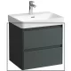 Laufen Base 2.0 mosdószekrény 2 fiókkal 57x45x52 cm, szürke kivitelben