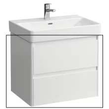 Laufen Base 2.0 mosdószekrény 2 fiókkal 62x45x52 cm, fényes fehér kivitelben