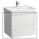 Laufen Base 2.0 mosdószekrény 2 fiókkal 62x45x52 cm, fényes fehér kivitelben