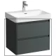 Laufen Base 2.0 mosdószekrény 2 fiókkal 62x45x52 cm, szürke kivitelben