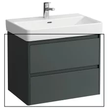 Laufen Base 2.0 mosdószekrény 2 fiókkal 67x45x52 cm, szürke kivitelben
