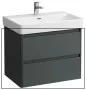 Laufen Base 2.0 mosdószekrény 2 fiókkal 67x45x52 cm, szürke kivitelben