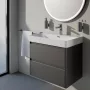 Laufen Base 2.0 mosdószekrény 2 fiókkal 67x45x52 cm, szürke kivitelben