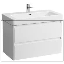 Laufen Base 2.0 mosdószekrény 2 fiókkal 82x45x52 cm, fényes fehér kivitelben