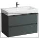 Laufen Base 2.0 mosdószekrény 2 fiókkal 82x45x52 cm, szürke kivitelben