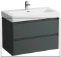 Laufen Base 2.0 mosdószekrény 2 fiókkal 82x45x52 cm, szürke kivitelben