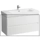 Laufen Base 2.0 mosdószekrény 2 fiókkal 102x45x52 cm, fényes fehér kivitelben