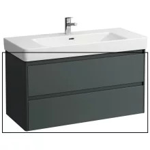 Laufen Base 2.0 mosdószekrény 2 fiókkal 102x45x52 cm, szürke kivitelben