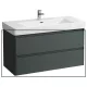 Laufen Base 2.0 mosdószekrény 2 fiókkal 102x45x52 cm, szürke kivitelben