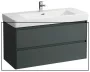 Laufen Base 2.0 mosdószekrény 2 fiókkal 102x45x52 cm, szürke kivitelben