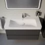 Laufen Base 2.0 mosdószekrény 2 fiókkal 102x45x52 cm, szürke kivitelben