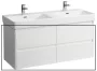 Laufen Base 2.0 mosdószekrény 4 fiókkal 117x45x52 cm, fényes fehér kivitelben