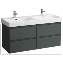 Laufen Base 2.0 mosdószekrény 4 fiókkal 117x45x52 cm, szürke kivitelben