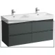 Laufen Base 2.0 mosdószekrény 4 fiókkal 117x45x52 cm, szürke kivitelben