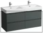 Laufen Base 2.0 mosdószekrény 4 fiókkal 117x45x52 cm, szürke kivitelben