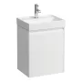 Laufen Meda alsószekrény H815111 kézmosóhoz bal oldali zsamérral, matt fehér H4215410112601