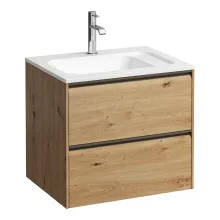   Laufen Meda két fiókos fali alsószekrény H814113 marbond kézmosóhoz, vad tölgy H4216720112671