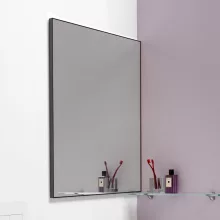   Laufen Frame 25 keretes tükör 55x82,5 cm, világítás nélkül, matt fekete H4474019004501