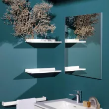   Laufen Frame 25 keretes tükör 60x70 cm, világítás nélkül, fényes alumínium H4474029001441