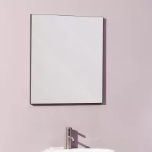   Laufen Frame 25 keretes tükör 65x70 cm, világítás nélkül, matt fekete H4474039004501