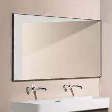   Laufen Frame 25 keretes tükör 100x70 cm, világítás nélkül, matt fekete H4474069004501