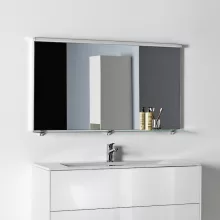   Laufen Frame 25 keretes tükör 130x70 cm, világítás nélkül, fényes alumínium H4474089001441