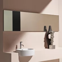   Laufen Frame 25 keretes tükör 180x70 cm, világítás nélkül, fényes alumínium H4474109001441