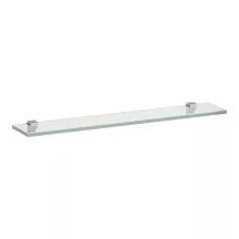   Laufen Frame 25 víztiszta üvegpolc 65x12 cm fényes alumínium rögzítővel H4475839000001